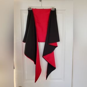 Ariana by Rachel Kaye - Black & Red Wrap
